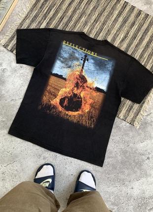 Vintage apocalyptica reflections merch tee винтаж мужская черная футболка мерч рок группа апокалиптика выгоревшая оригинал размер l