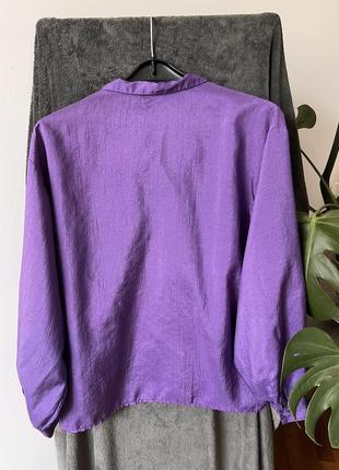 Легка сорочка бузкового фіолетового кольору2 фото