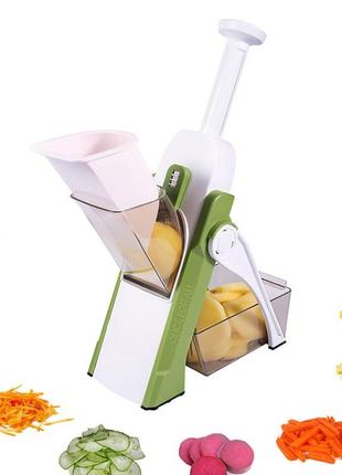 Універсальний слайсер для овочів brava spring slicer, мультислайсер терка для овочів brava spring slicer8 фото