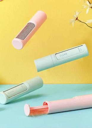 Роликовая многоразовая дорожная щетка для ворса с самоочищанием hair removal brush...