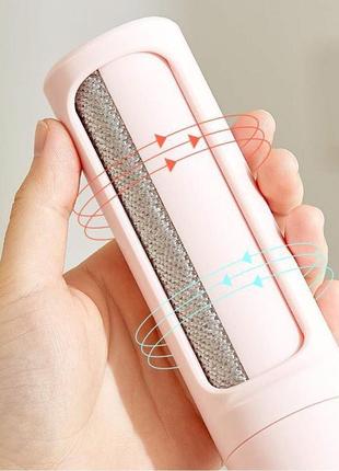 Роликовая многоразовая дорожная щетка для ворса с самоочищанием hair removal brush...