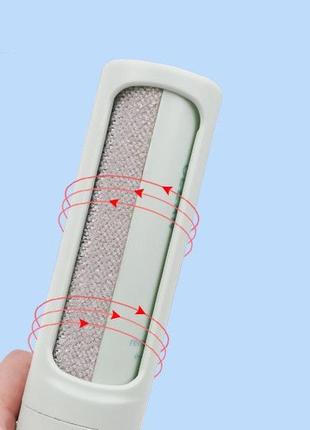 Роликовая многоразовая дорожная щетка для ворса с самоочищанием hair removal brush...