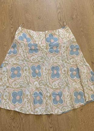 Летняя льняная юбка moschino3 фото