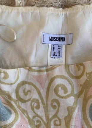 Летняя льняная юбка moschino10 фото