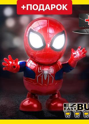 Танцующий робот игрушка человек-паук с подсветкой. dance hero spider-man