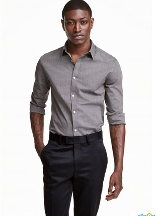 (855) отличная мужская  рубашка tailoring by  f& f slim fit /размер  xl