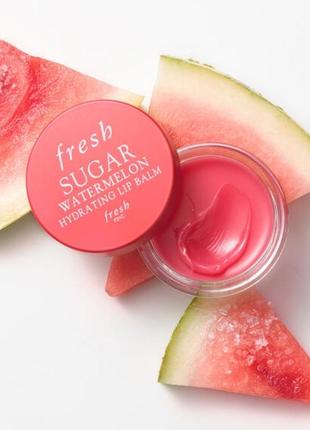 Бальзам для губ з ароматом кавуна fresh sugar hydrating lip balm — watermelon, 6 г.1 фото