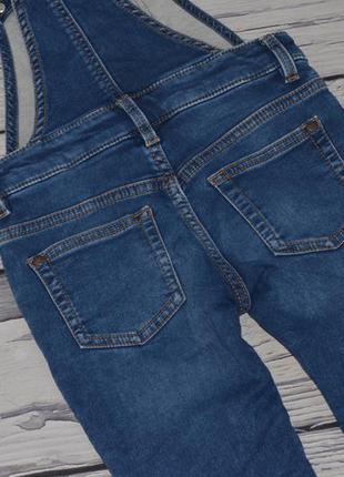 5 років 110 см дуже крутий фірмовий джинсовий комбінезон дівчинці7 фото