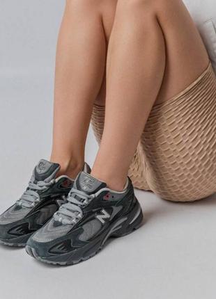 Женские кроссовки new balance 72525 беленс темно - серые графит