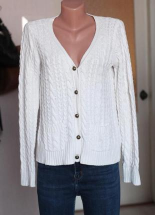 Бежевий кардиган в коси 34 - 36 розмір зара zara