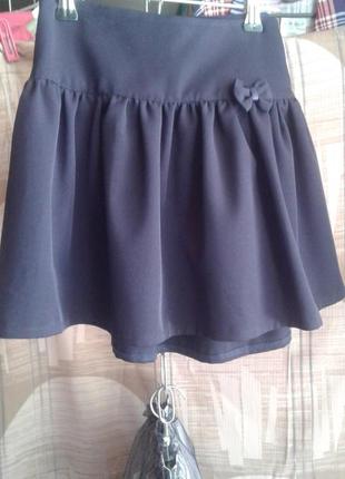 Школьная юбка с бантиком1 фото