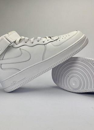 Шикарні кросівки ecco soft 1 mid white унісекс 😍 (весна/ літо/ осінь)