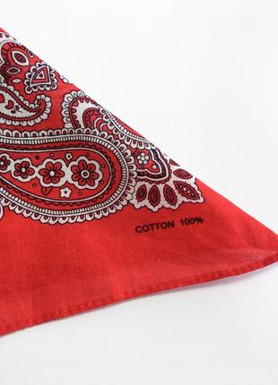 Бандана хустка шарф платок червоний топ6 фото