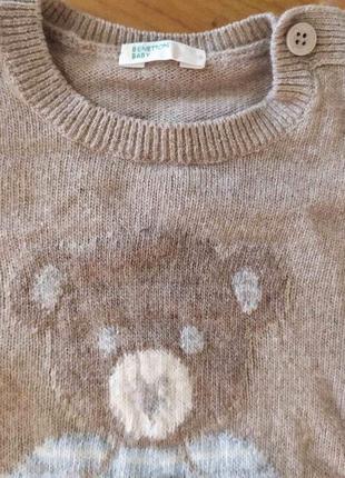 Свитер на младенца, свитер на грудничка 3-6 месяцев3 фото