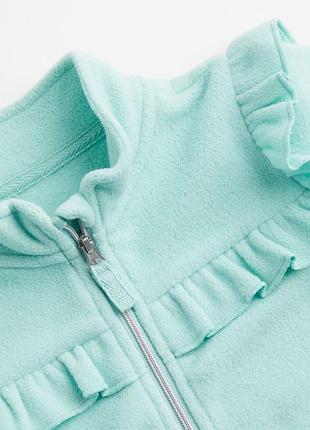 H&amp;m новая яркая теплая флисовая кофточка для девочки 1,5-2 и 2-3 года 2