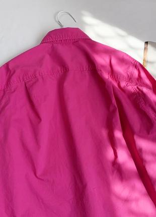 Рубашка, базовая, оверсайз, розовая, фуксия, зара, zara9 фото