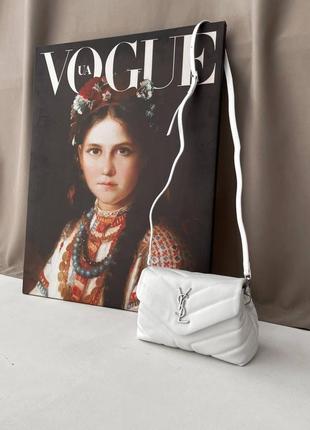 Женская сумка ив сен лоран yves saint laurent pretty bag white кросс боди9 фото