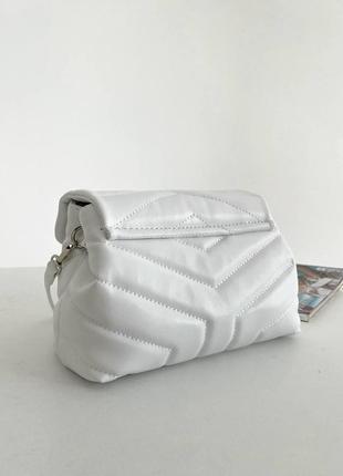 Женская сумка ив сен лоран yves saint laurent pretty bag white кросс боди3 фото