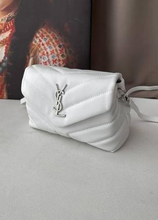 Женская сумка ив сен лоран yves saint laurent pretty bag white кросс боди7 фото