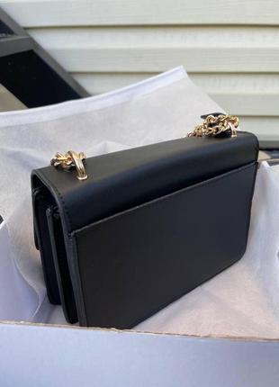 Женская сумка ив сен лоран yves saint laurent  black черная с цепкой зл л6 фото