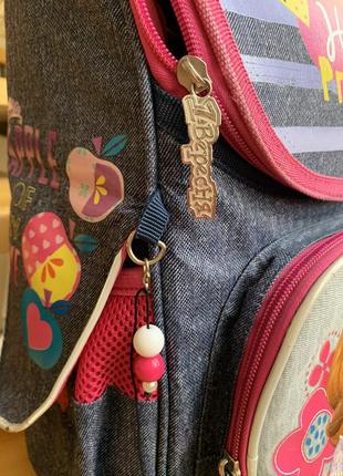 Ранец рюкзак школьный каркасный принцесса софия, ортопедическая спинка, джинс,  1 вересня7 фото