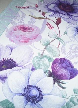 Доріжка на стіл фіолетові квіти4 фото