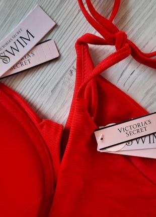 Красный купальник на большую грудь victorias secret 36dd 80e 80е 85д 85d l7 фото