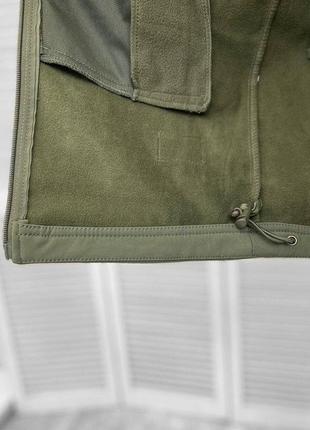 Тактичний костюм хакі військова форма олива весна софтшел з начосом демісезонна софт шел softshell soft shell6 фото