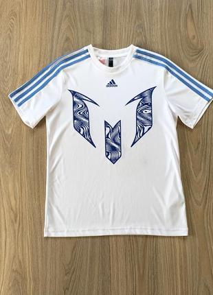 Подростковая спортивная футболка с принтом месси adidas messi