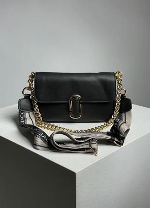 Женская сумка через плечо marc jacobs the j marc shoulder bag black марк джейкобс кросс - боди