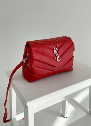 Женская сумка ив сен лоран yves saint laurent pretty bag red кросс боди