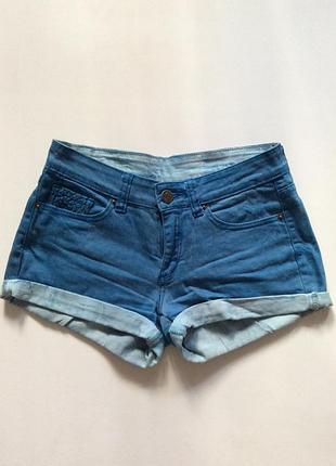 Бирюзовые джинсовые шорты fb sister, размер xs-s