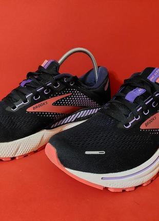 Кроссовки для бега brooks adrenaline#00s 22 black purple1 фото