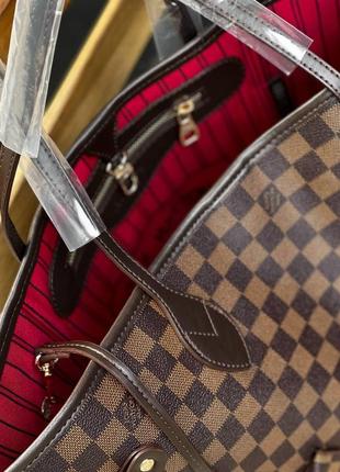 Louis vuitton neverfull brown v2 сумка женская lv луи витон  шопер8 фото