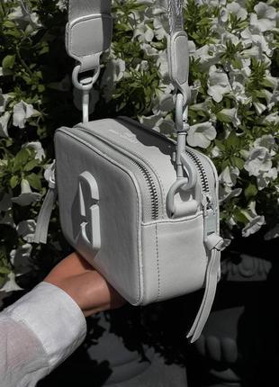 Женская сумка через плечо marc jacobs the snapshot  total white v2 марк джейкобс кросс - боди3 фото