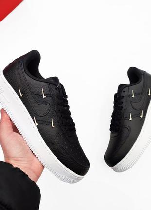 🆙🆕 кроссовки nike air force 1 black/white белые с черным крутые лимитированная серия3 фото