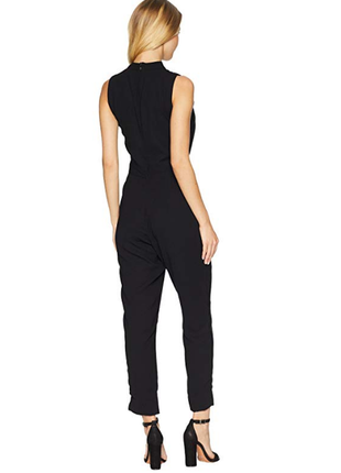 Комбинезон bebe keyhole mock tapered leg jumpsuit, размер s3 фото