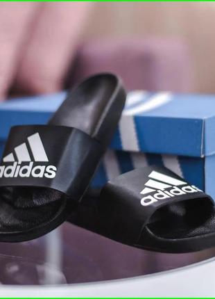 Шльопанці капці adidas сланці адідас чорні жіночі (розміри: 36,37,40)7 фото