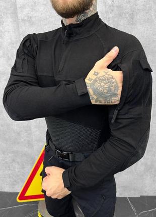 Форма полиции черная костюм тактический черный ubacs убакс и штаны рип стоп3 фото