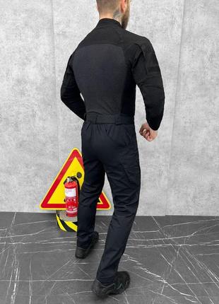 Форма полиции черная костюм тактический черный ubacs убакс и штаны рип стоп8 фото