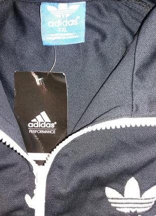 Кофта спортивная мужская adidas р.52 (xxl) черный2 фото