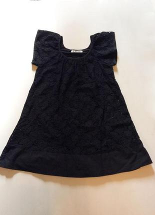 Черная кружевная туника платье chloee, размер xs2 фото