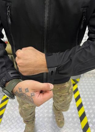 Тактична куртка армійська військова софтшел фліс водонепроникна осінь демісезон з капюшоном7 фото