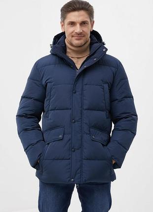 Зимова чоловіча куртка finn flare fwb26061-101 down fill синя 2xl