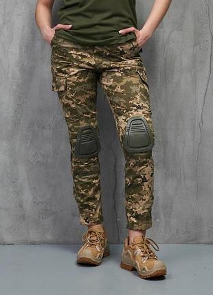 Жіночі тактичні штани protect піксель