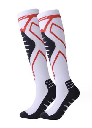 Компрессионные носки гетры профессиональные angle show 41-43 белый