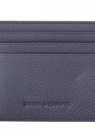 Кардхолдер кожаный smith & canova 90014 (grey)