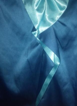 Нове плаття з гіпюром 44 розмір з бірками колір синій з блакитним6 фото