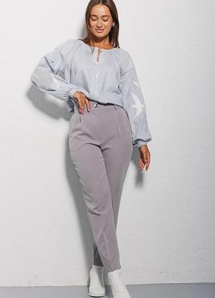 Жіночі класичні звуженого крою штани10 фото