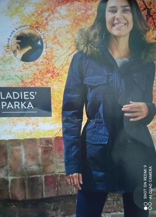 Жіноча парка esmara. куртка на хутрі. курточка осіння зимова